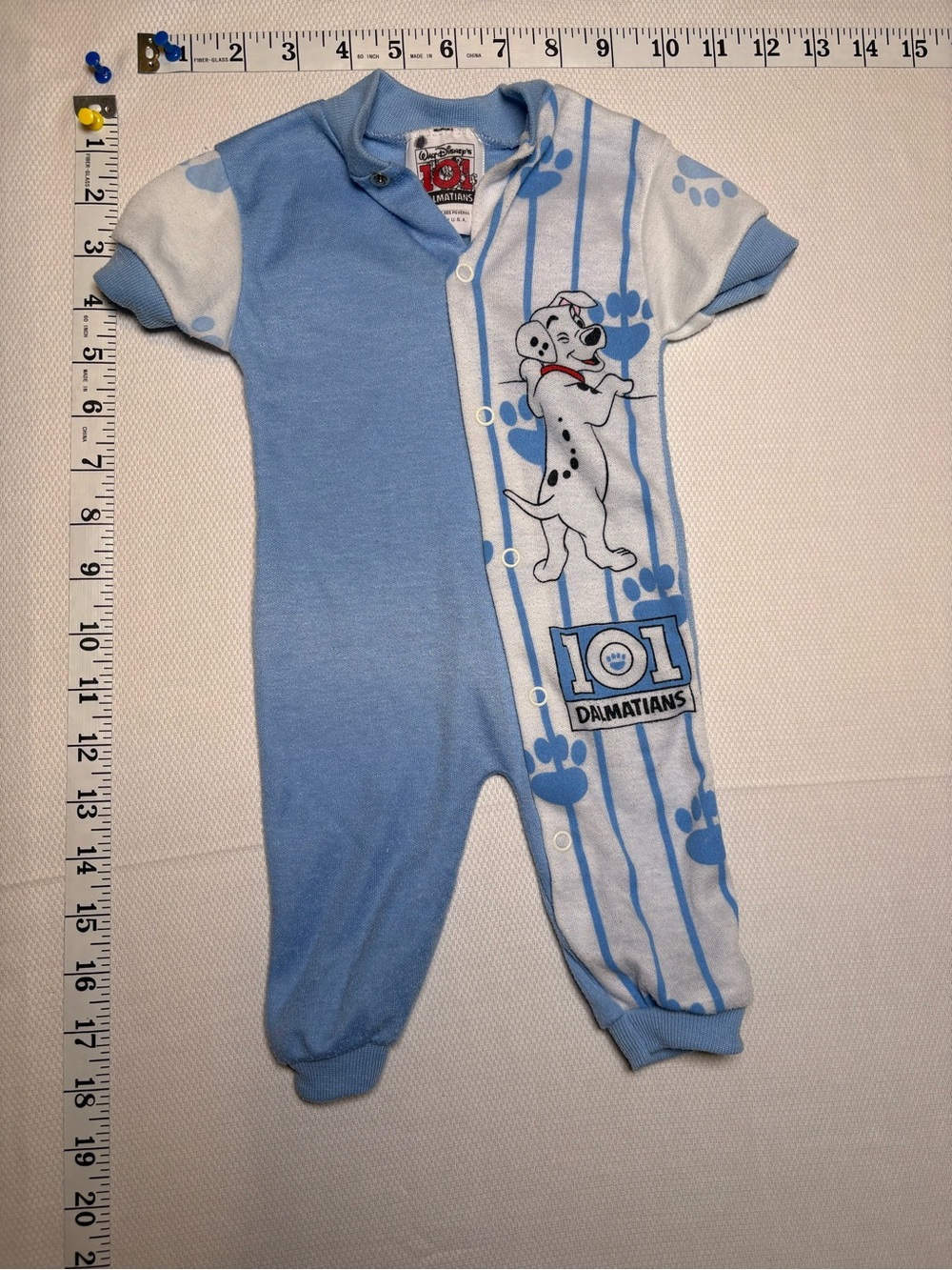 Vintage 90s Disney 101 Dalmatians Baby Romper 0-3 Months